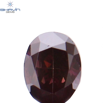 0.20 CT Natural Oval Diamond Enhanced Pink Color Clarity VS1 (3.86 MM)