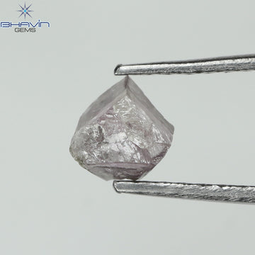 0.49 CT Natural Rough Diamond Pink Color Clarity I3 (4.90 MM)