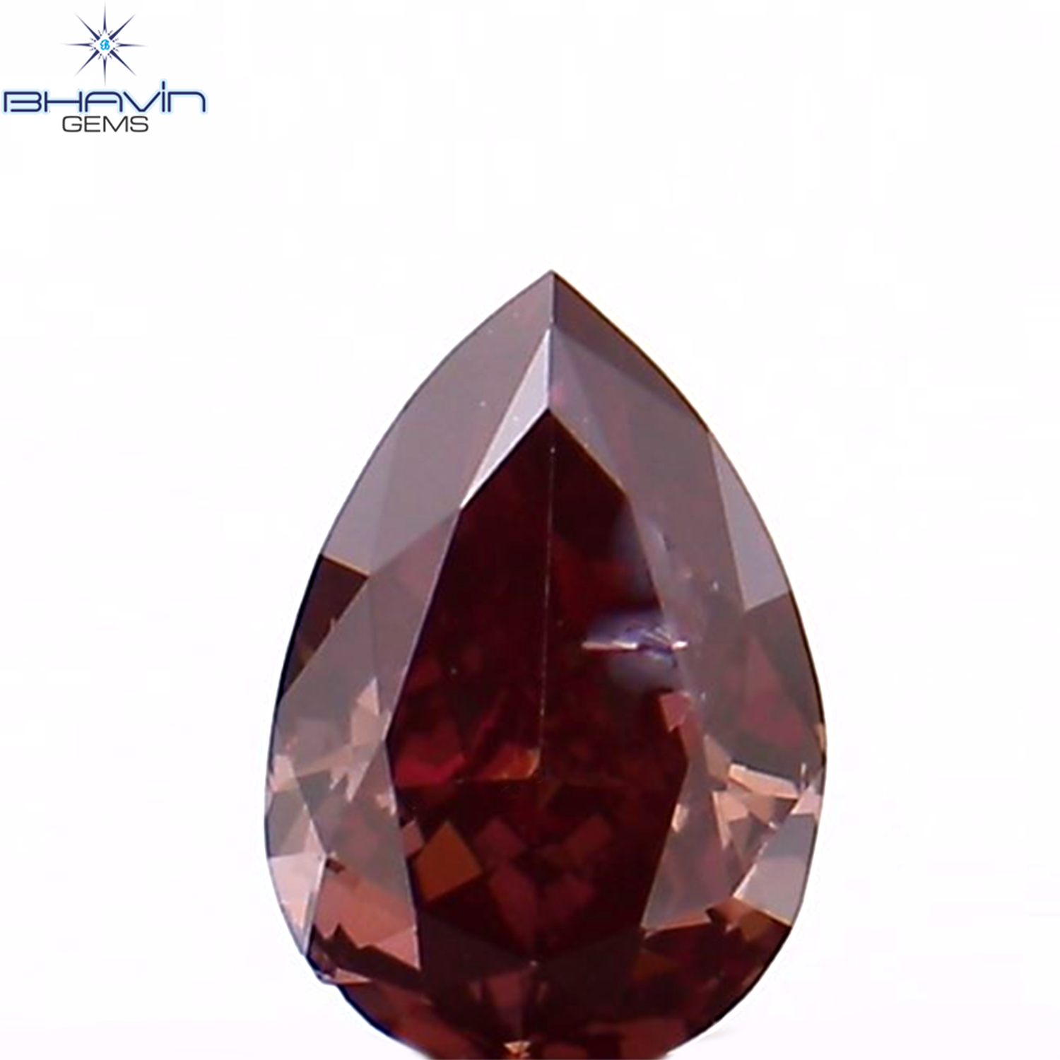 0.14 CT Pear Shape Natural Diamond Pink Color VS1 Clarity (3.90 MM)
