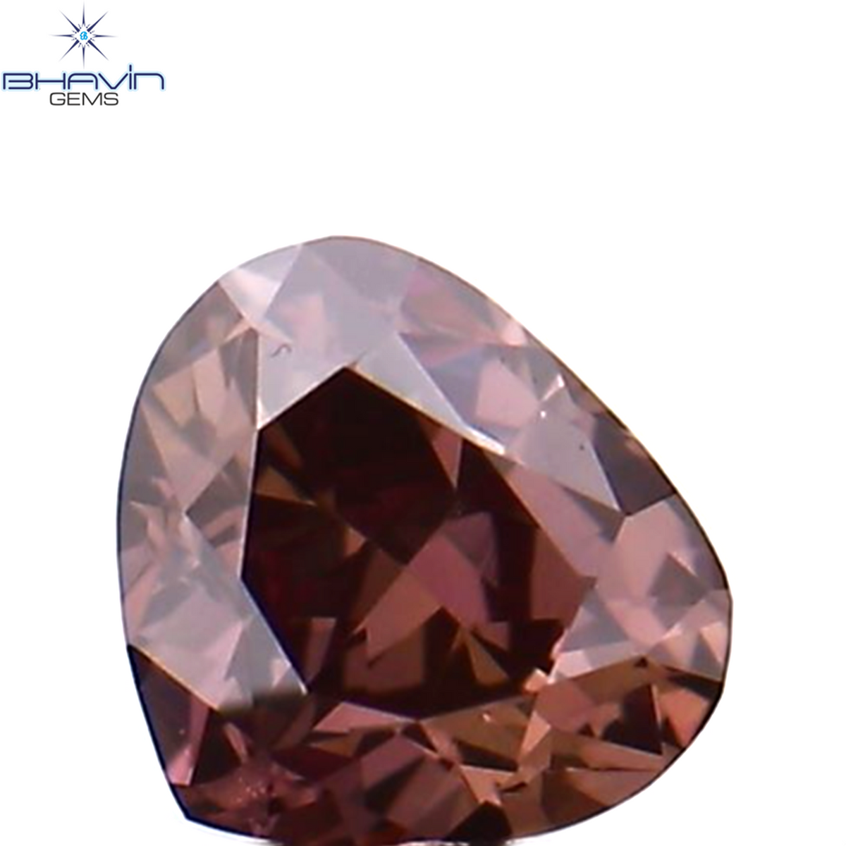 0.08 CT Natural Heart Diamond Enhanced Pink Color Clarity VS1 (2.78 MM)