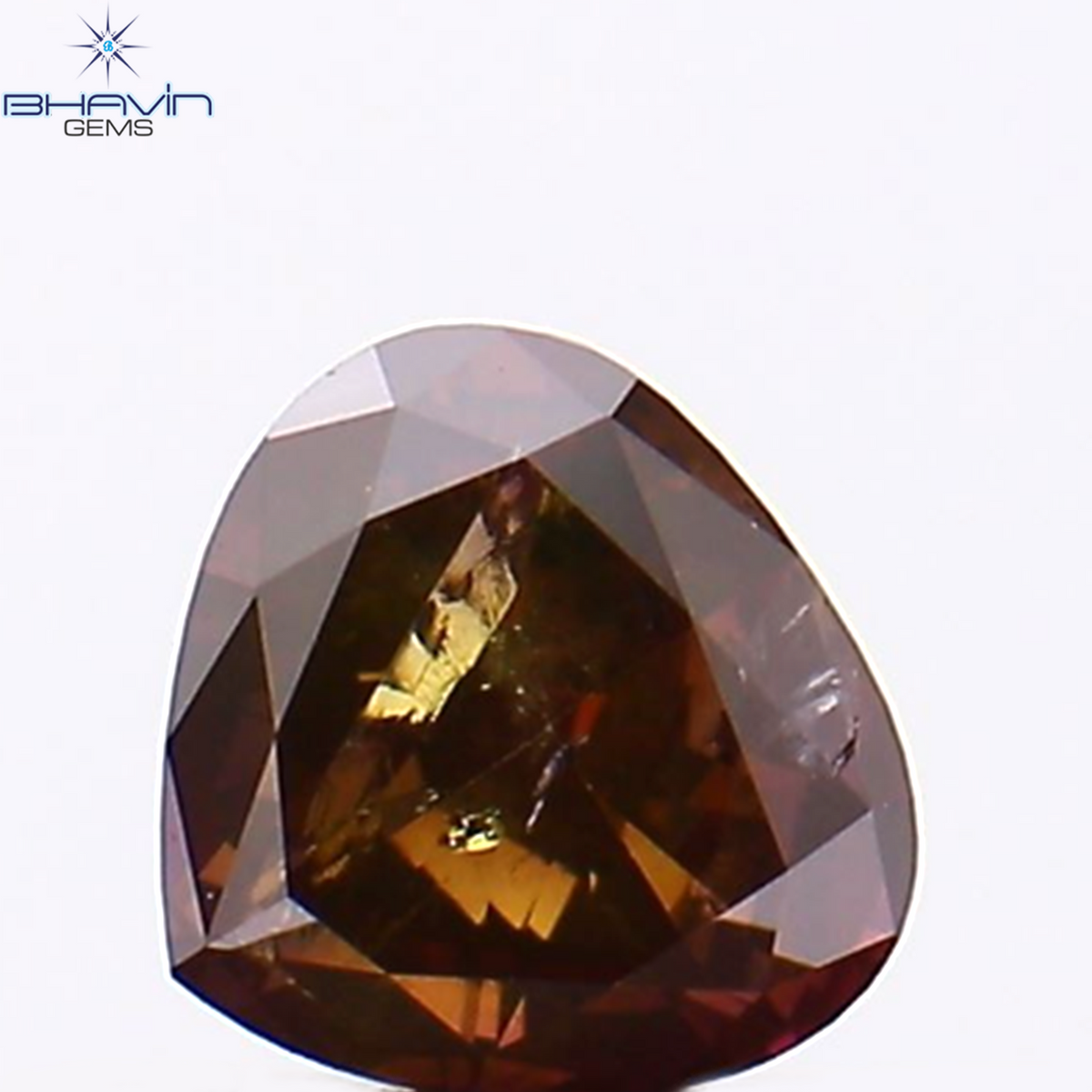 0.30 CT ハート シェイプ ピンク カラー ナチュラル ルース ダイヤモンド I1 クラリティ (4.23 MM)