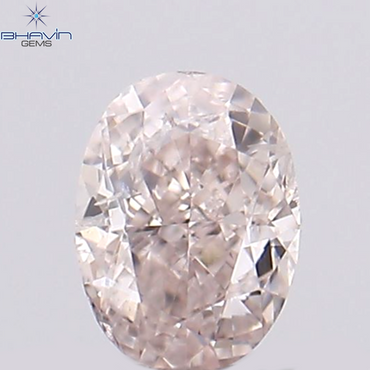 0.07 CT Oval Shape Natural Diamond Pink Color SI1 Clarity (2.79 MM)