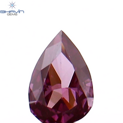 0.07 CT Pear Shape Natural Diamond Pink Color VS1 Clarity (3.42 MM)