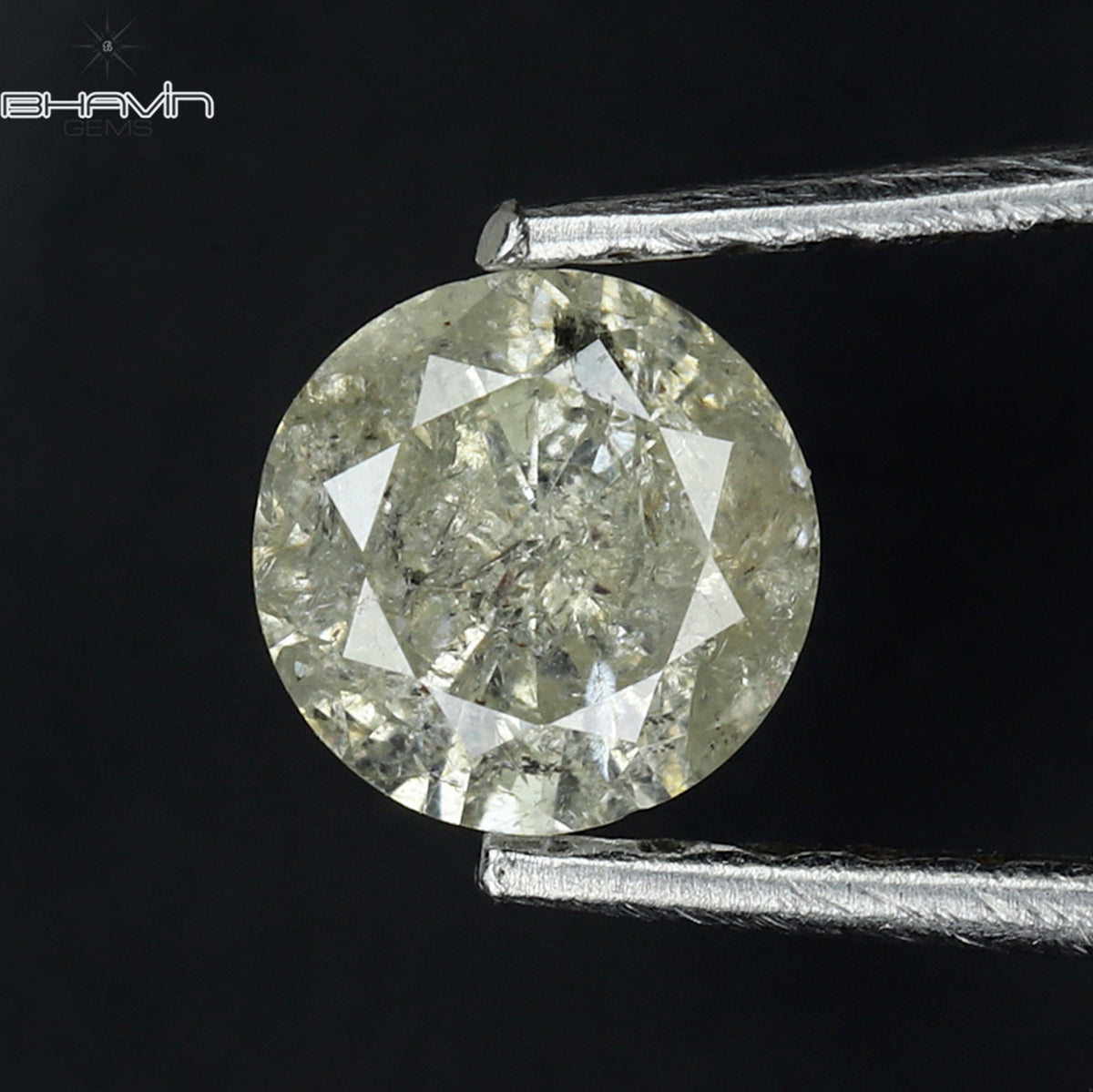 0.37 CT Natural Round Diamond White Color Clarity I3 (4.62 MM)
