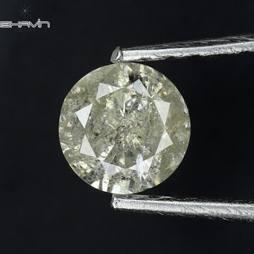 0.37 CT Natural Round Diamond White Color Clarity I3 (4.62 MM)
