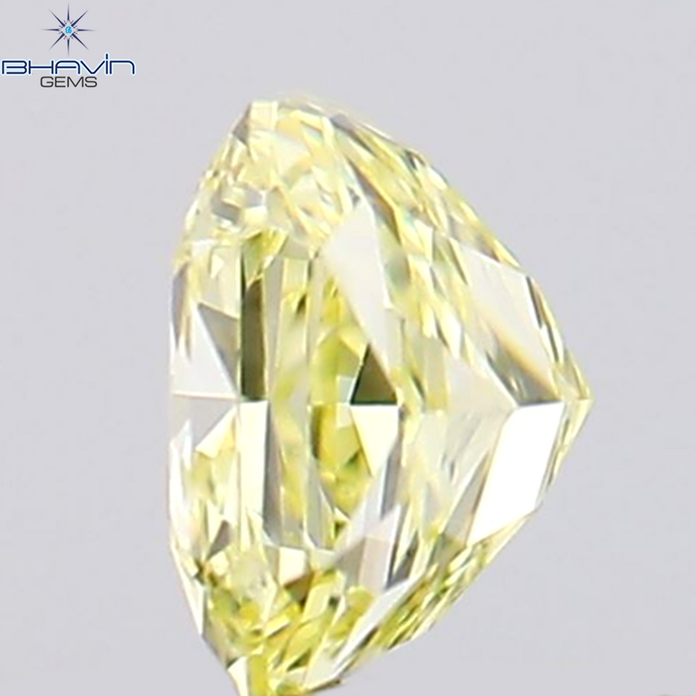 0.28 CT Radiant Shape Natural Diamond Yellow Color VS2 Clarity (3.74 MM)