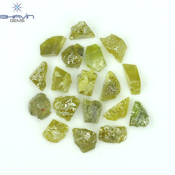 4.87 CT/18 ピース ミックス カラー イエロー ダイヤモンド ナチュラル ルース ダイヤモンド I3 クラリティ (3.64 MM)