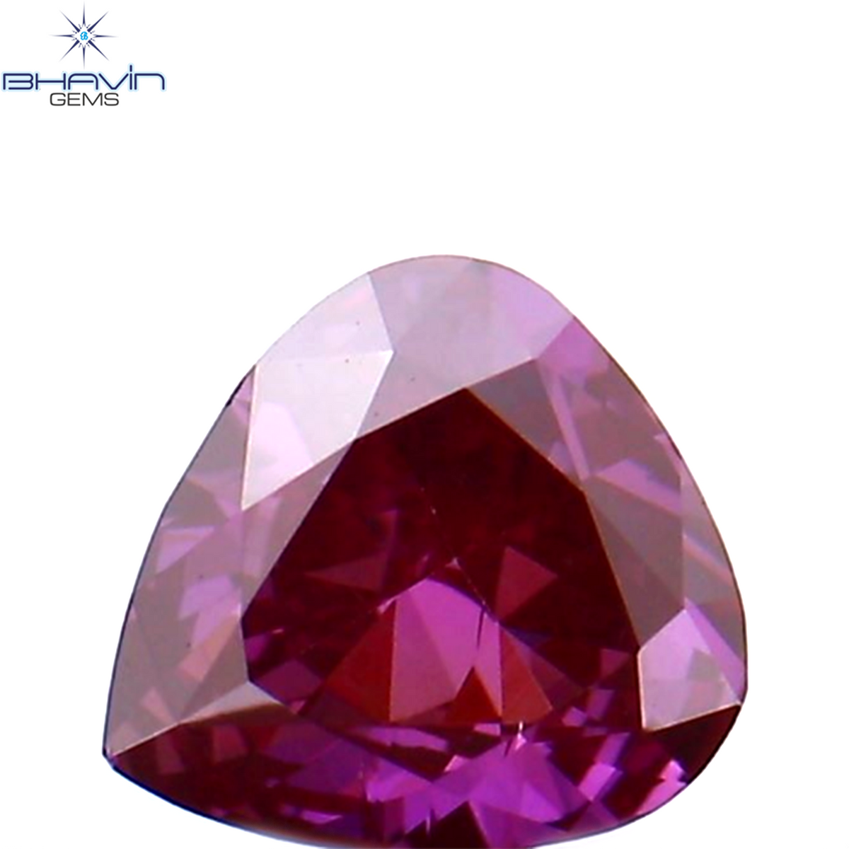 0.15 CT Natural Heart Diamond Enhanced Pink Color Clarity VS1 (3.71 MM)