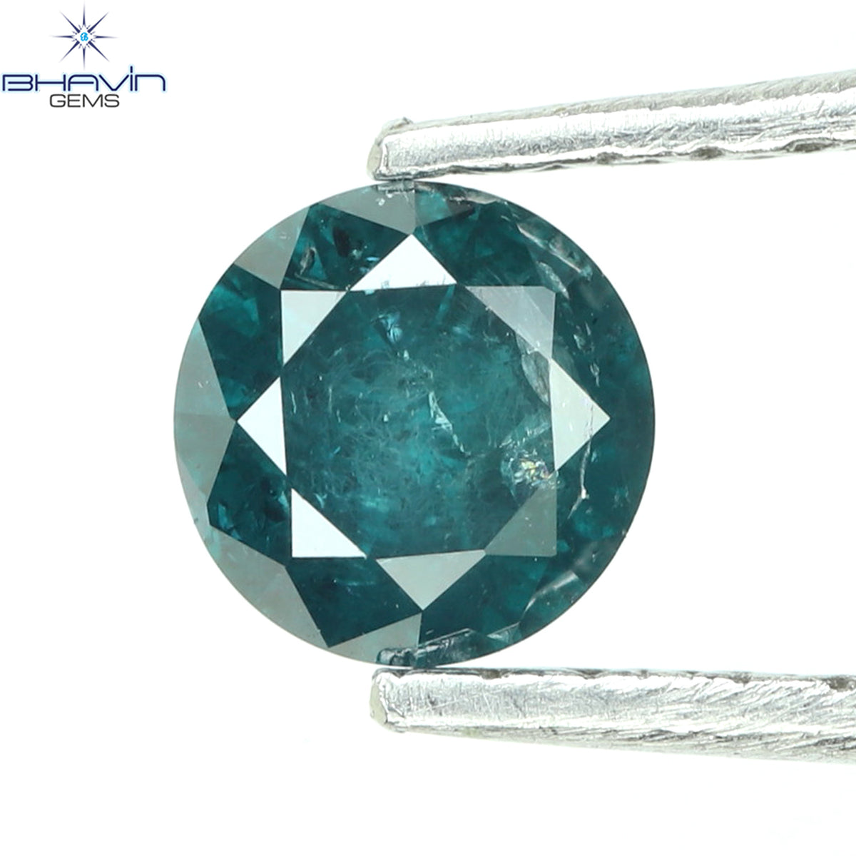 0.32 CT ラウンド ダイヤモンド ナチュラル ルース ダイヤモンド ブルー カラー I3 クラリティ (4.35 MM)