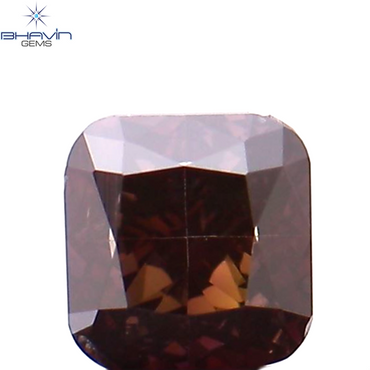 0.30 CT クッション シェイプ ナチュラル ルース ダイヤモンド 強化ピンク色 VS2 クラリティ (3.48 MM)