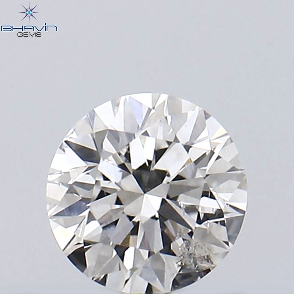 0.22 CT Round Shape Natural Loose Diamond White (G) Color SI1 Clarity (3.85 MM)
