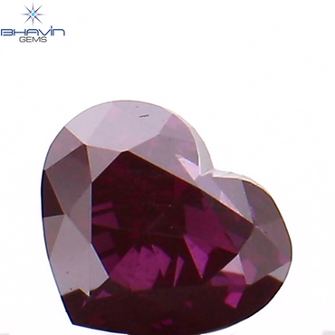 0.20 CT Heart Shape Enhanced Pink Color Natural Loose Diamond VS Clarity (3.18 MM)