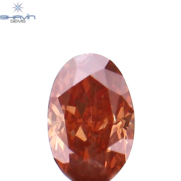 0.18 CT Natural Oval Diamond Enhanced Pink Color Clarity SI1 (4.18 MM)
