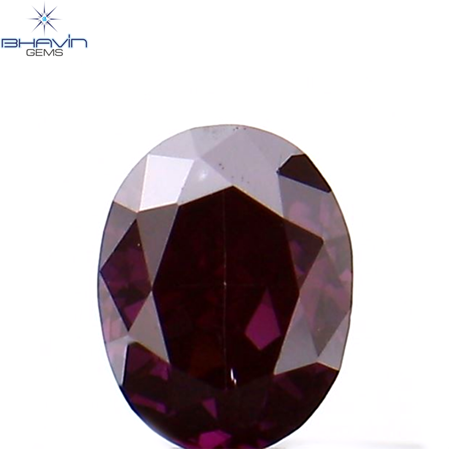 0.12 CT Oval Shape Natural Diamond Enhanced Pink Color VS1 Clarity (3.40 MM)