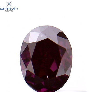 0.12 CT Natural Oval Diamond Enhanced Pink Color Clarity VS1 (3.40 MM)
