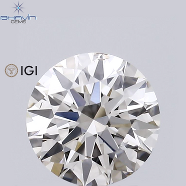 IGI Certified 0.31 CT White(J) Diamond Round Diamond Natural Loose Diamond SI1 Clarity (4.37 MM)