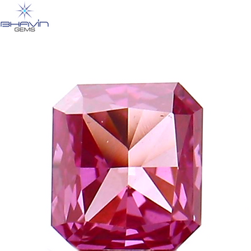 0.09 CT Natural Radiant Diamond Enhanced Pink Color Clarity VS1 (2.73 MM)