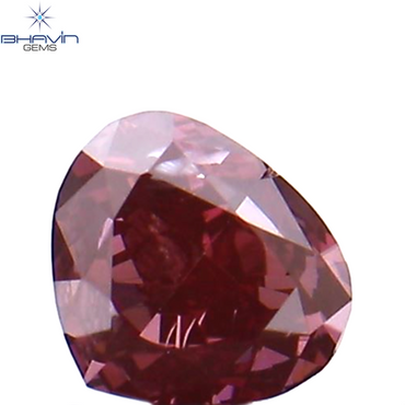 0.10 CT Heart Shape Natural Loose Diamond Pink Color VS2 Clarity (3.00 MM)