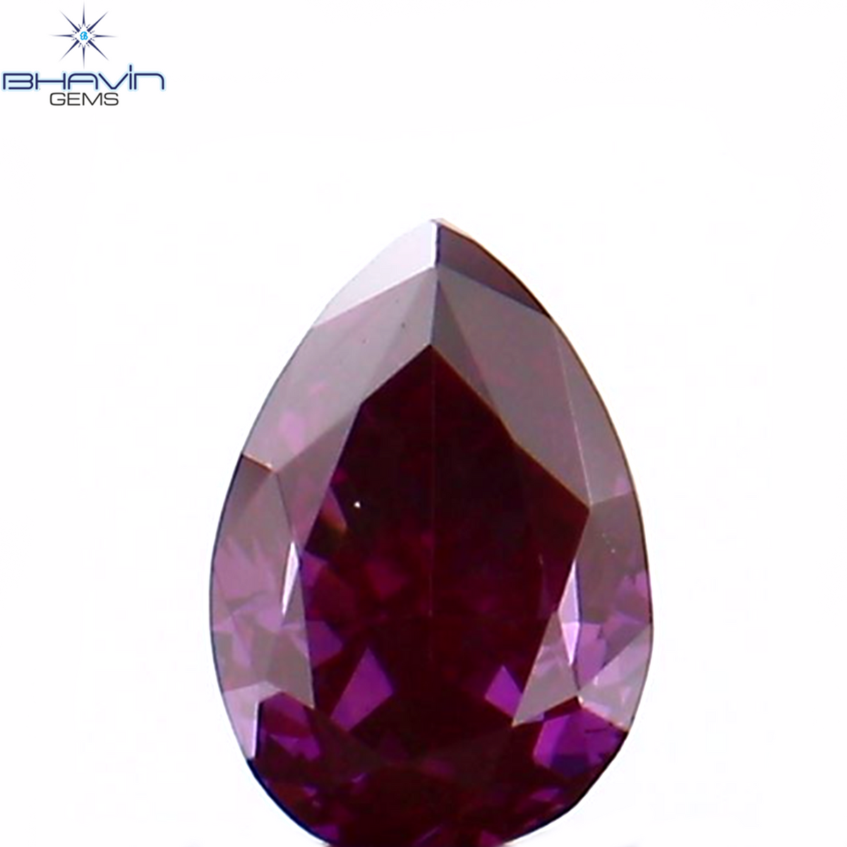 0.20 CT Natural Pear Diamond Enhanced Pink Color Clarity VS1 (4.27 MM)