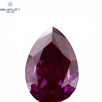 0.20 CT Natural Pear Diamond Enhanced Pink Color Clarity VS1 (4.27 MM)