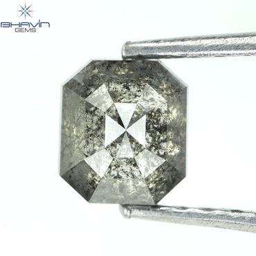 0.55 CT Square Cut Shape Natural Diamond Salt And Pepper Color I3 Clarity (4.78 MM)