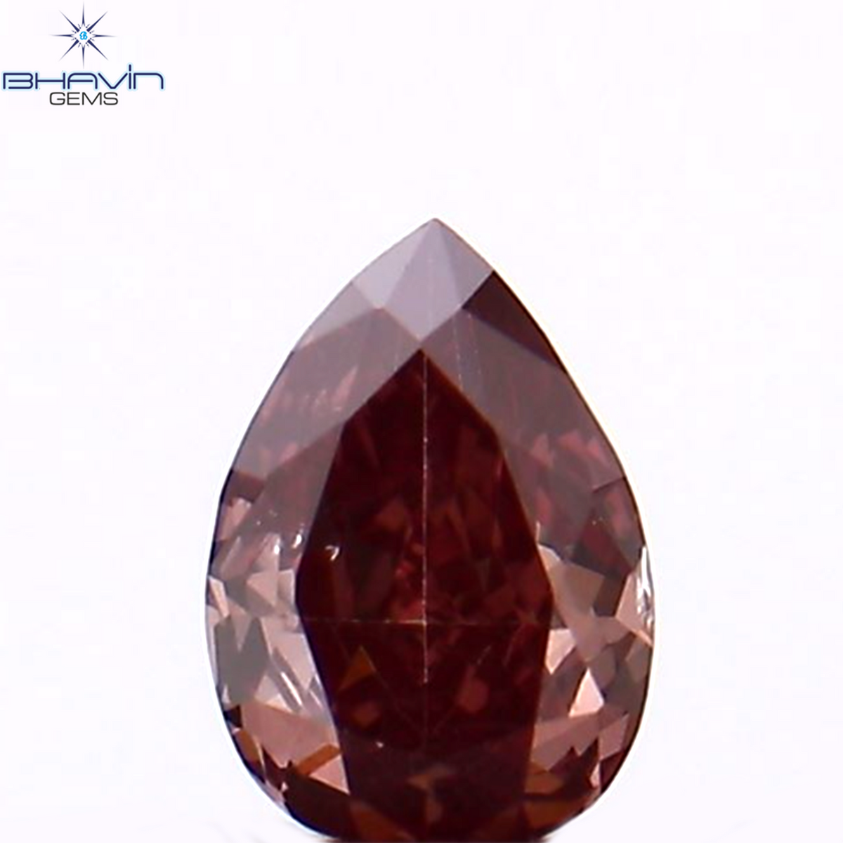 0.08 CT Natural Pear Diamond Enhanced Pink Color Clarity VS1 (3.42 MM)
