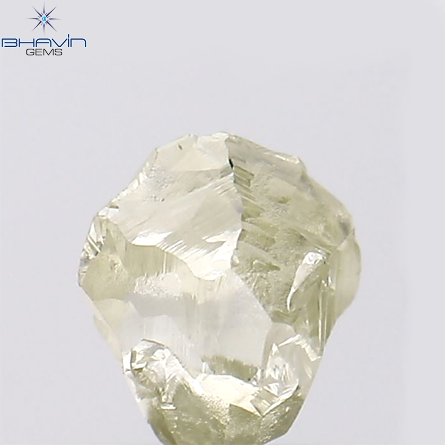 0.66 CT Rough Shape Natural Loose Diamond Yellow Color VS2 Clarity (5.26 MM)