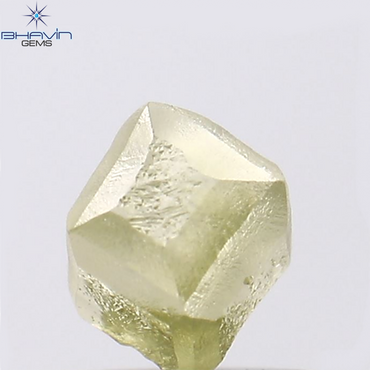 0.74 CT Rough Shape Natural Loose Diamond Yellow Color SI1 Clarity (5.32 MM)