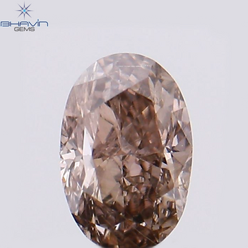 0.18 CT Natural Oval Diamond Pink Color Clarity VS2 (3.95 MM)