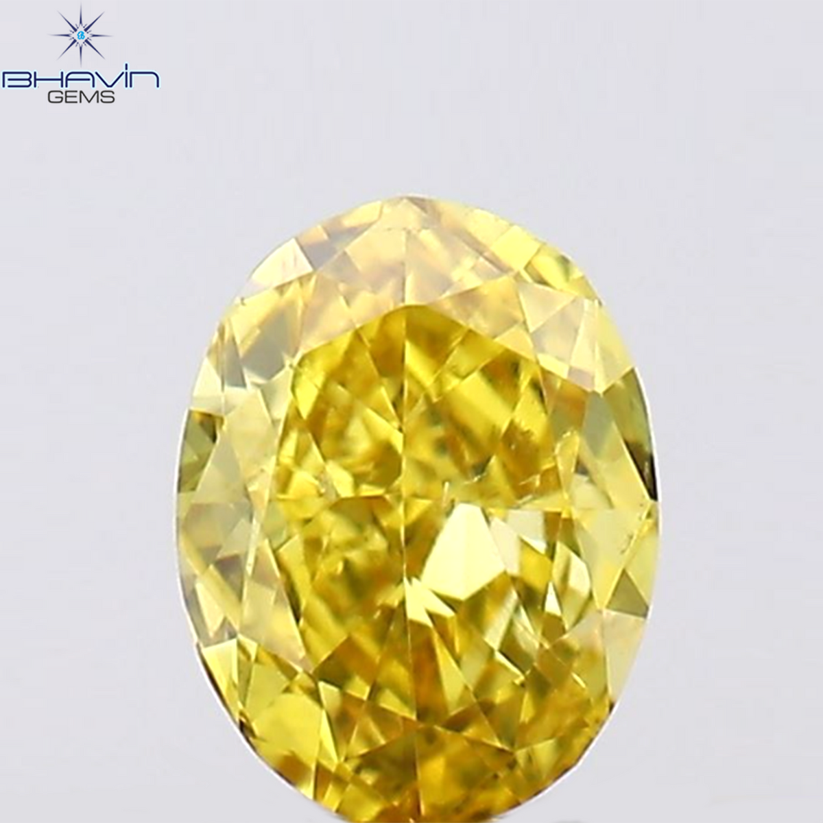 0.21 CT オーバルシェイプ ナチュラル ダイヤモンド オレンジ色 VS1 クラリティ (3.96 MM)