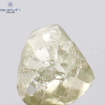 0.78 CT Rough Shape Natural Diamond Yellow Color SI1 Clarity (5.73 MM)