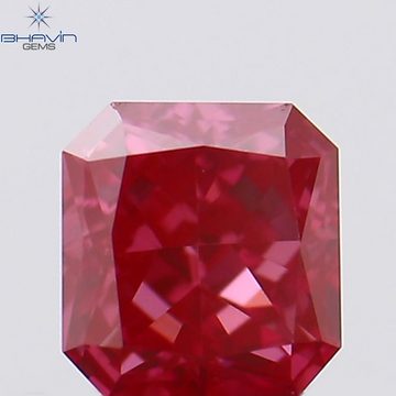 0.18 CT Natural Radiant Diamond Enhanced Pink Color Clarity VS1 (3.08 MM)