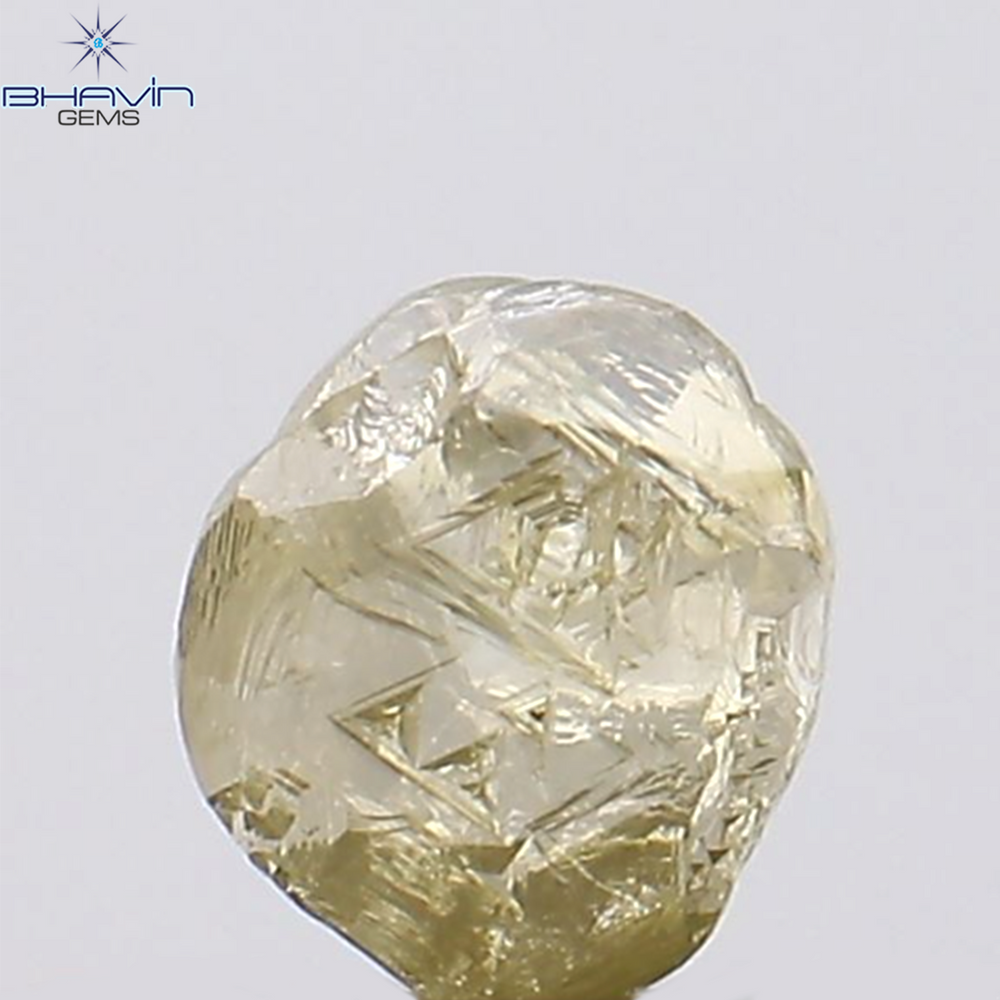 0.27 CT Rough Shape Natural Loose Diamond Yellow Color SI1 Clarity (3.34 MM)