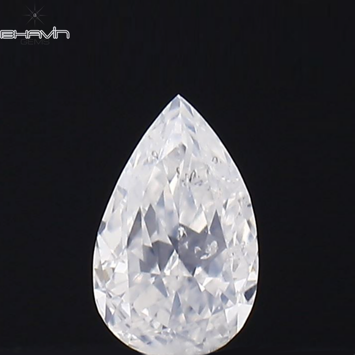 0.07 CT Natural Pear Diamond White Fancy Color Clarity SI2 (3.47 MM)
