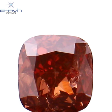 0.18 CT クッション シェイプ ナチュラル ルース ダイヤモンド 強化ピンク色 SI2 クラリティ (3.15 MM)