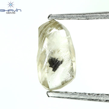0.79 CT Natural Rough Diamond Brown Color Clarity I1 (6.94 MM)