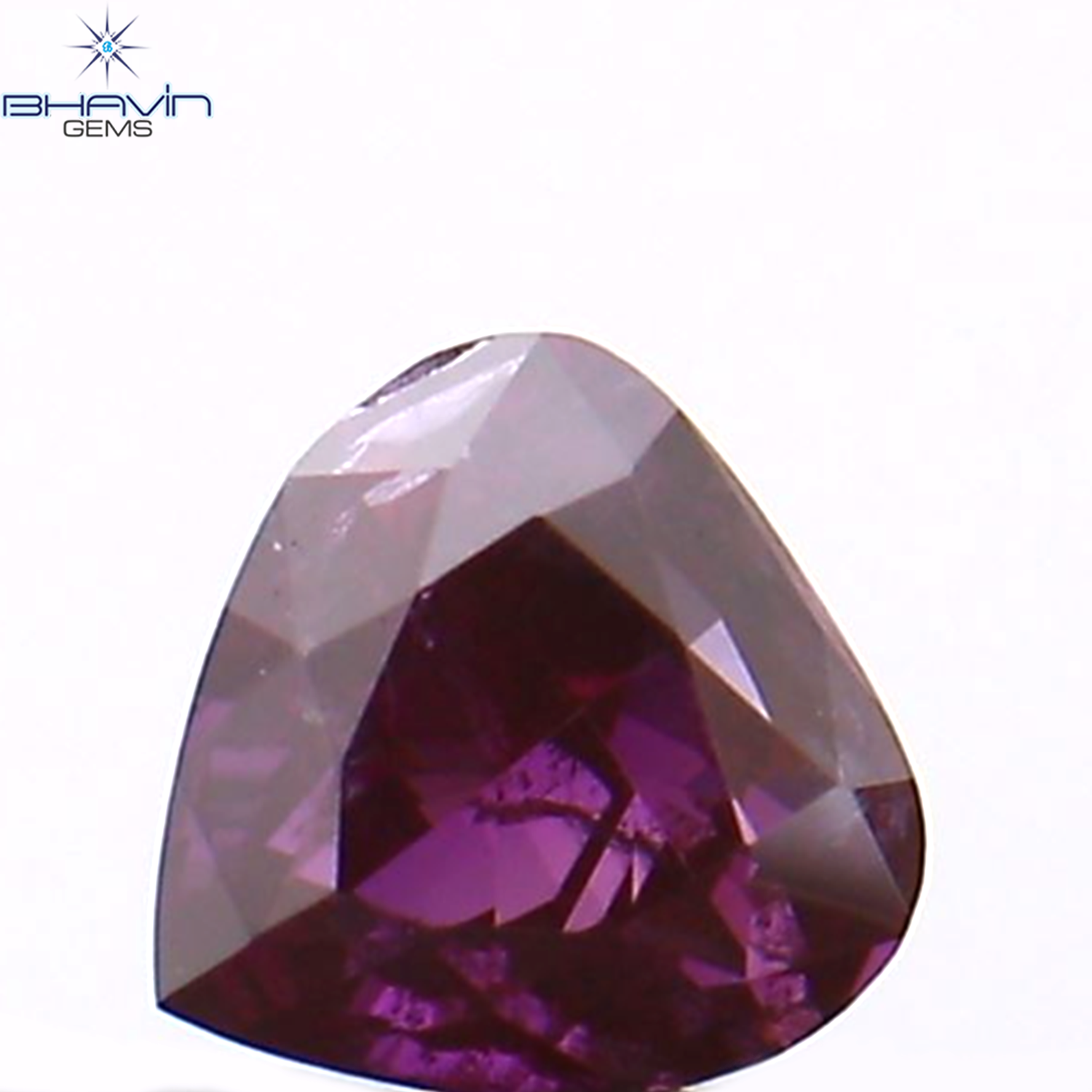 0.12 CT Heart Shape Natural Loose Diamond Pink Color SI2 Clarity (3.02 MM)