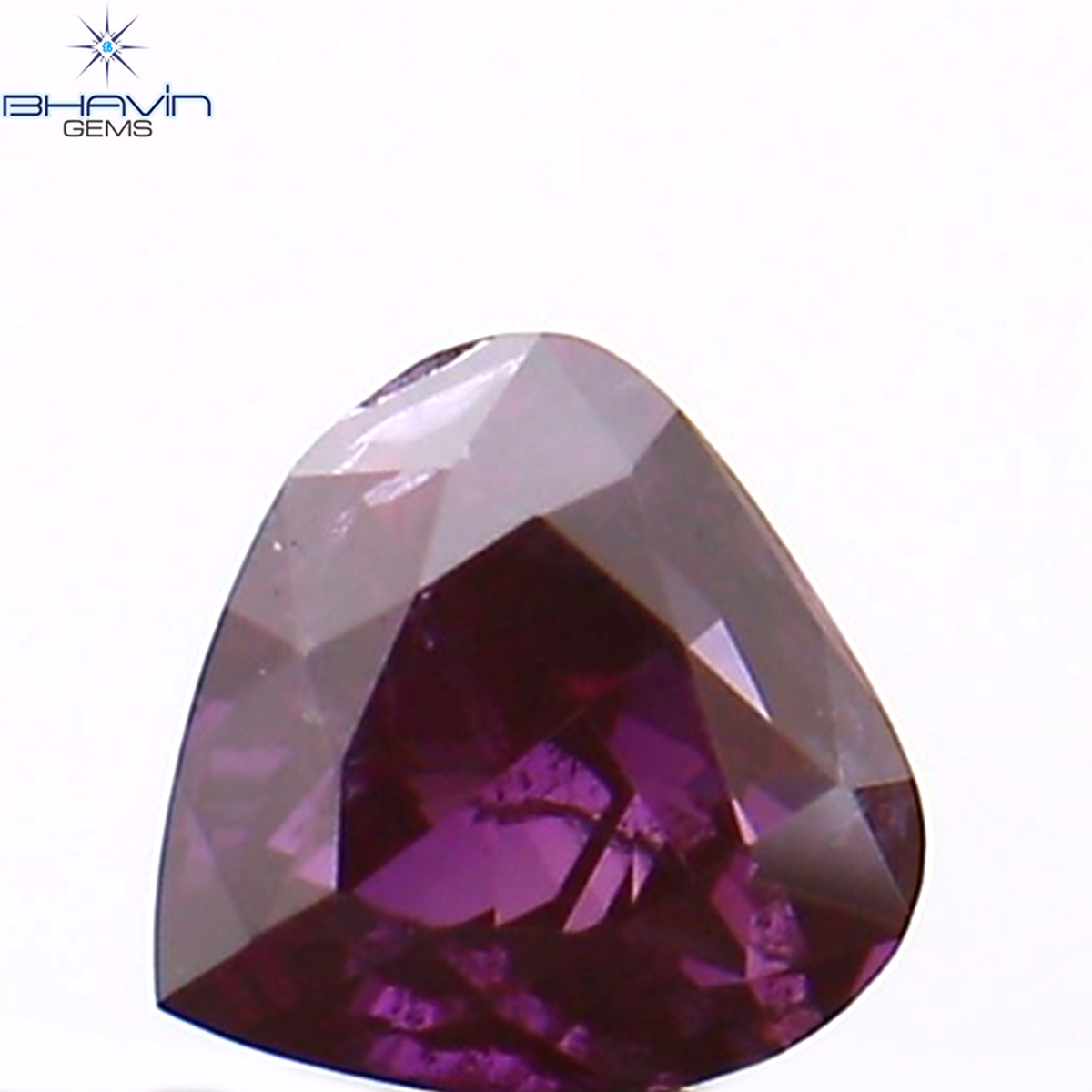 0.12 CT Natural Heart Diamond Enhanced Pink Color Clarity SI2 (3.02 MM)