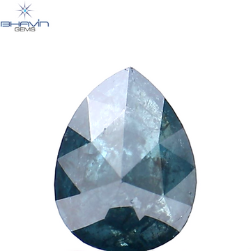 0.84 CT Natural Pear Diamond Enhanced Blue Color Clarity I3 (7.15 MM)