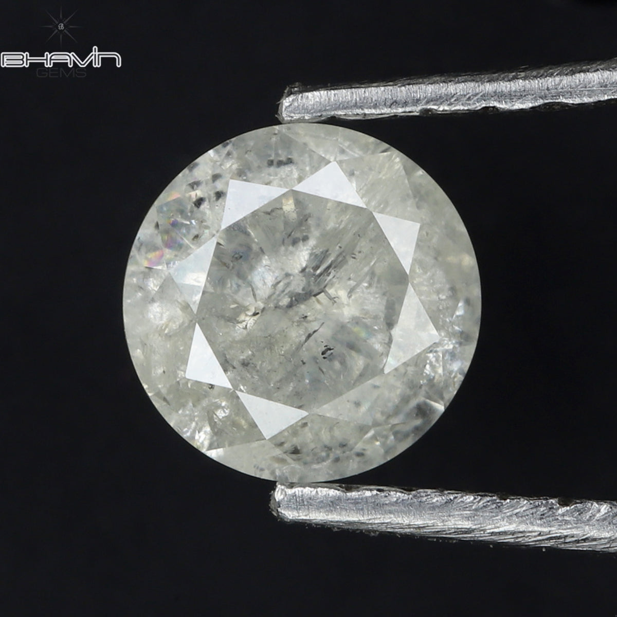 0.53 CT ラウンド シェイプ ナチュラル ダイヤモンド ホワイト カラー I3 クラリティ (5.15 MM)