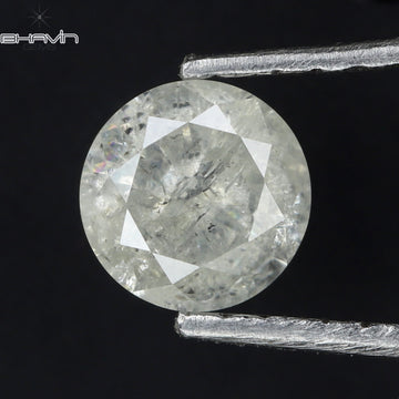 0.53 CT ラウンド シェイプ ナチュラル ダイヤモンド ホワイト カラー I3 クラリティ (5.15 MM)