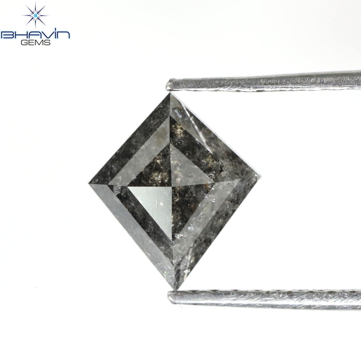 0.93 CT カイト ダイヤモンド ナチュラル ルース ダイヤモンド ソルト アンド ペッパー カラー I3 クラリティ (9.37 MM)