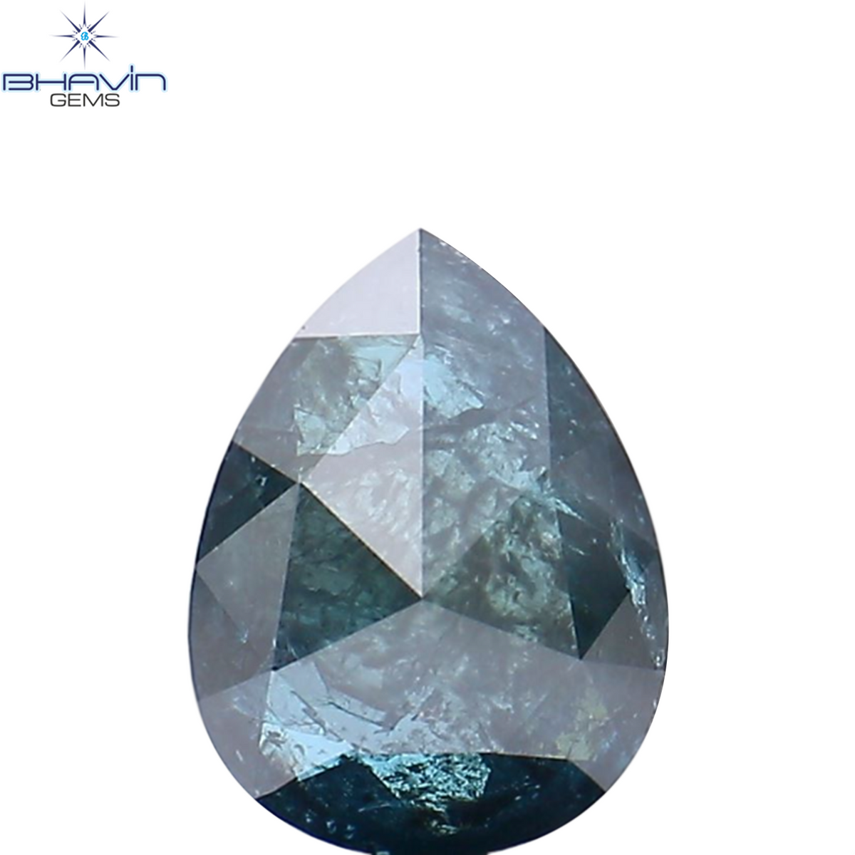 1.02 CT Natural Pear Diamond Enhanced Blue Color Clarity I3 (7.98 MM)