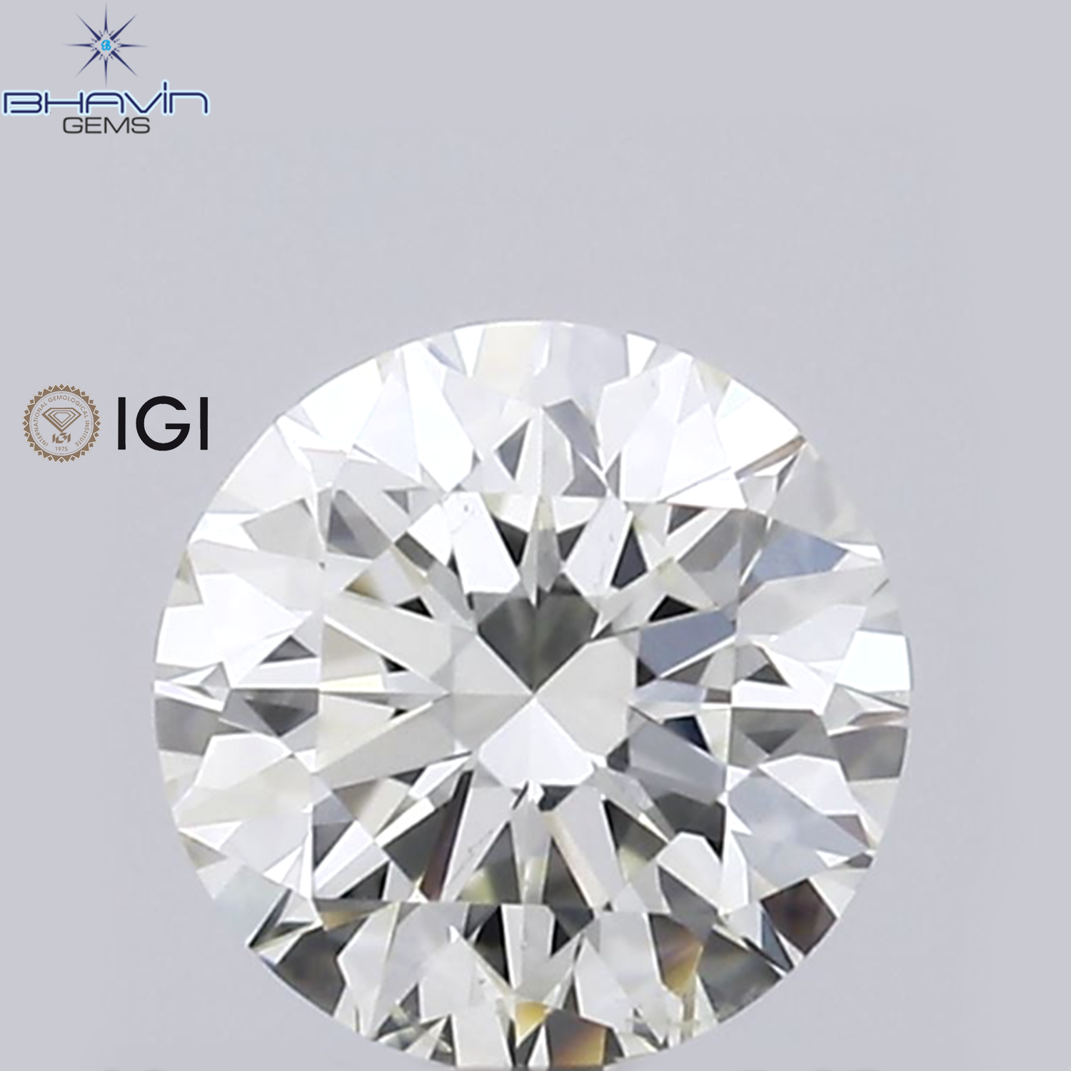 IGI 認定 0.31 CT ラウンド ダイヤモンド ホワイト(J) ダイヤモンド 天然ルース ダイヤモンド SI1 クラリティ (5.34 MM)