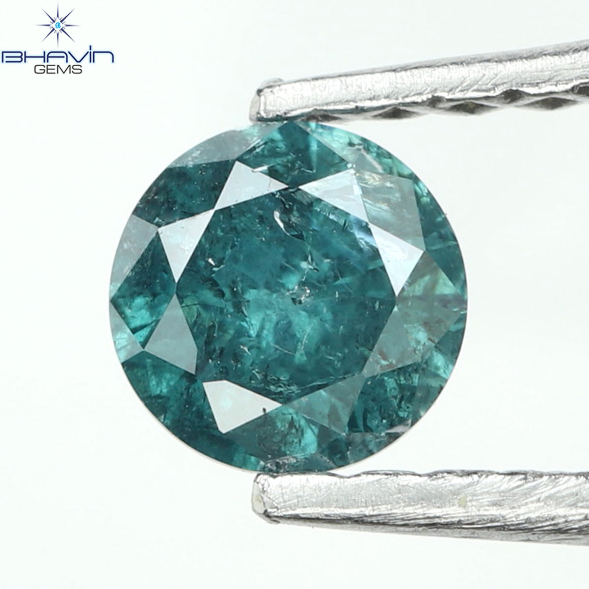 0.28 CT Natural Round Diamond Enhanced Blue Color Clarity I3 (4.00 MM)