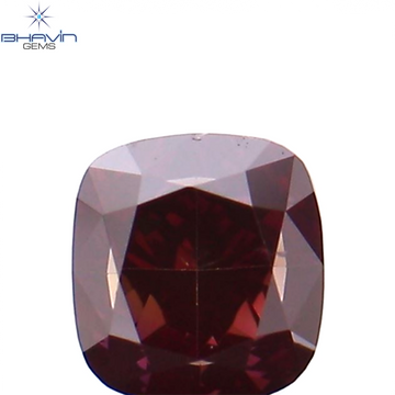0.27 CT クッション シェイプ ナチュラル ルース ダイヤモンド 強化ピンク色 VS2 クラリティ (3.51 MM)