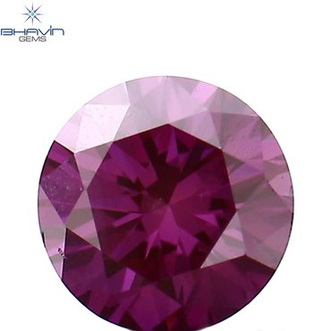 0.26 CT Round Shape Natural Diamond Pink Color VS2 Clarity (4.15 MM)