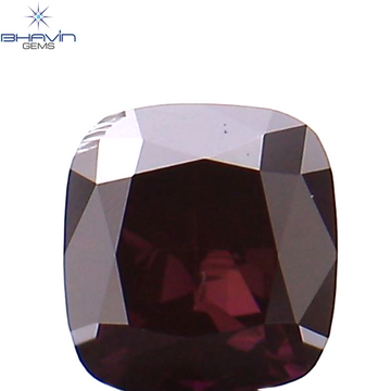 0.07 CT クッション シェイプ ナチュラル ルース ダイヤモンド 強化ピンク色 VS2 クラリティ (2.36 MM)