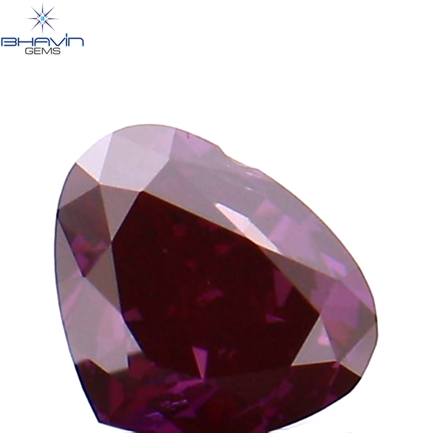 0.14 CT Heart Shape Natural Loose Diamond Pink Color VS2 Clarity (3.66 MM)