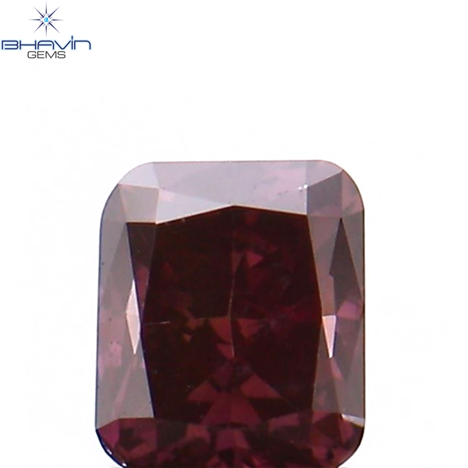 0.19 CT クッション シェイプ ナチュラル ルース ダイヤモンド 強化ピンク色 VS1 クラリティ (3.31 MM)
